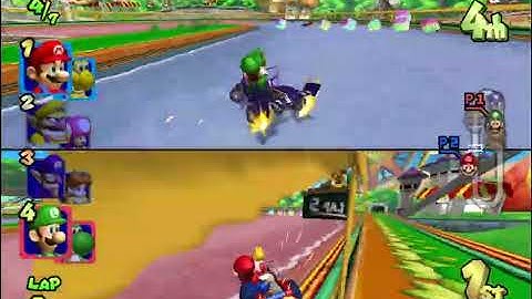 Mario Kart Double Dash: Split-Screen VS on 150cc Mushroom Cup MIRROR MODE