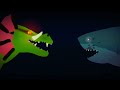 Lizzie rampage vs alpha megalodon meg2   dc2 animation 