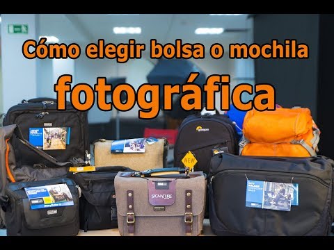 Video: Cómo Elegir Un Bolso Para Cámara