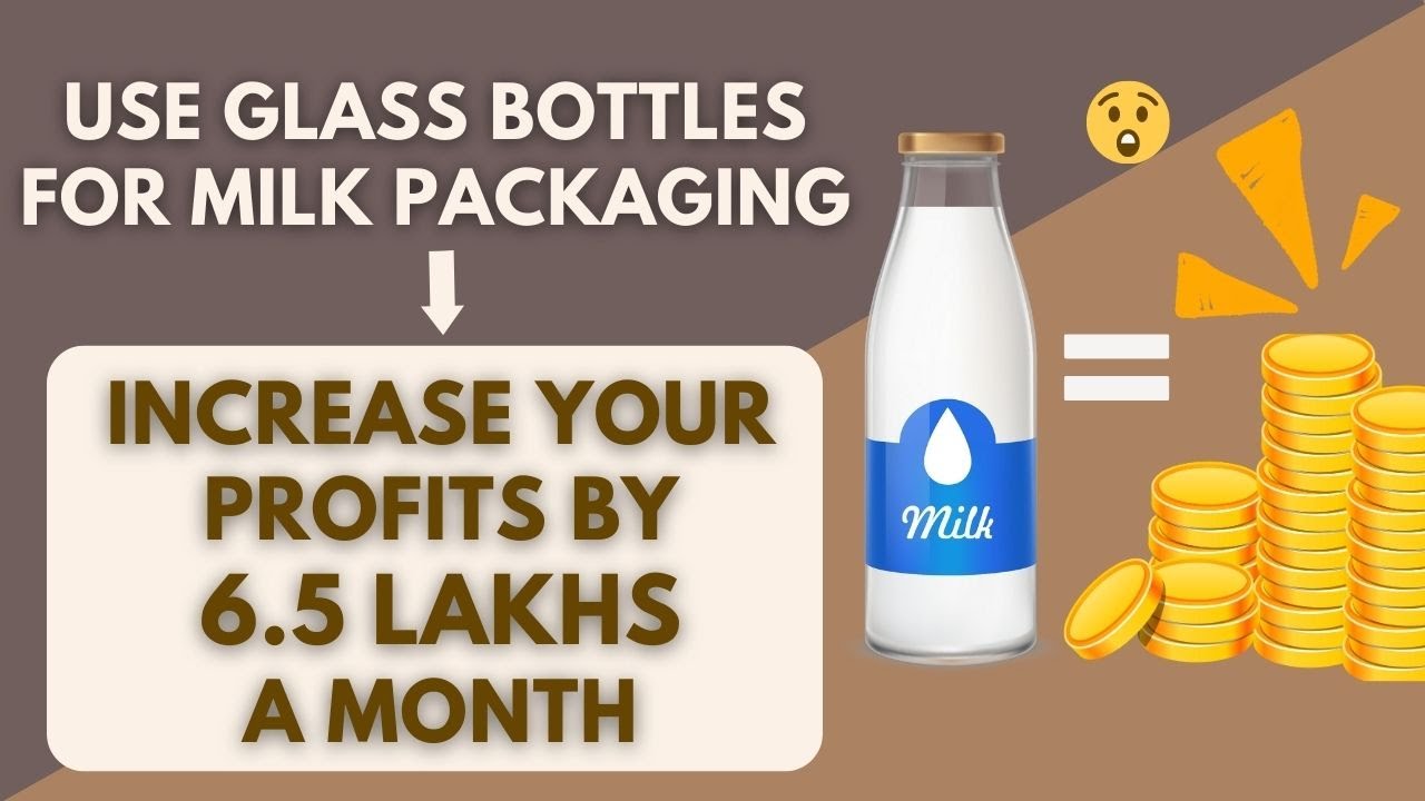 Make up to 6.5 Lakhs a month by using Glass Bottles for Milk | Big Savings every Month !!🤯🤯
