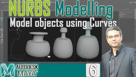 Understanding NURBS Modeling Surface Tools | How to Model object using Curves in Maya | Lesson-6