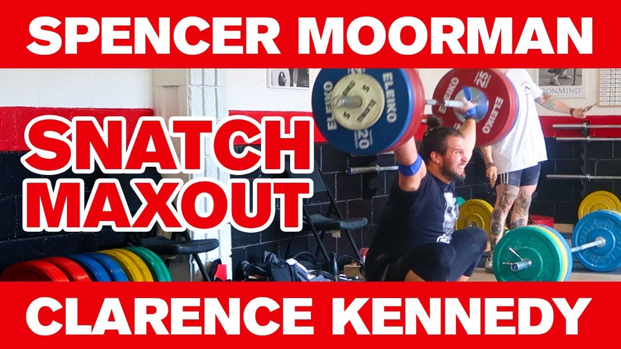 Clarence Kennedy VS Spencer Moorman Snatch Maxout at 646 Weightlifting Gym!