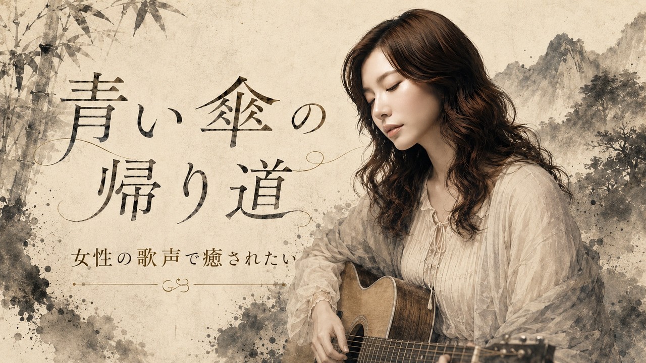 癒しの女性ボーカル｜雨上がり、あなたを想う フォーク・バラード｜『青い傘の帰り道』Pt.2｜Vo.澄音