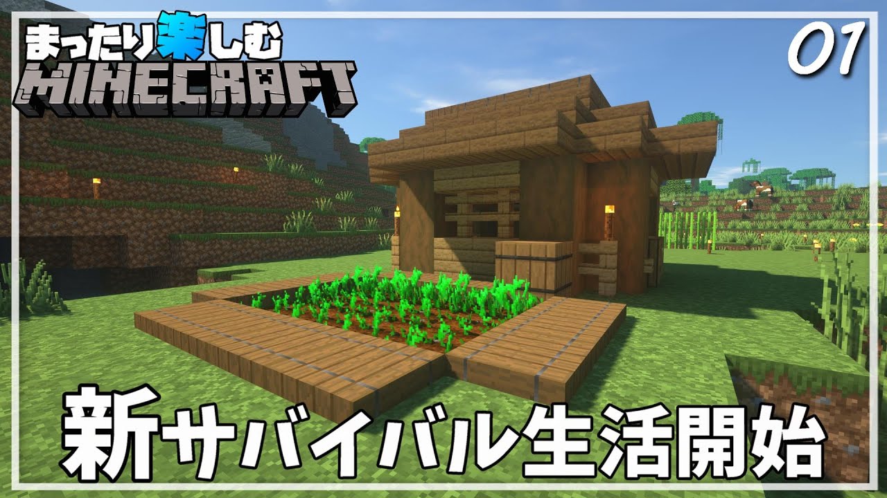 新たな冒険の始まり！！【マインクラフト】サバイバル #1