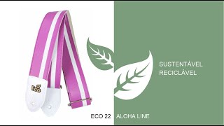 Basso® EcoStrap® Aloja Correa Guitarra 5cm Largo: 150cm | Purple video