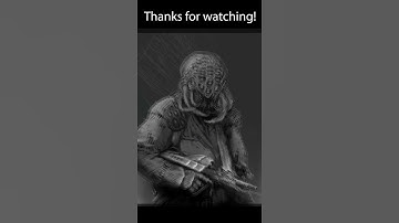 Painting a fantasy Bug Soldier with photo bashing - Procreate Concept Art #Shorts