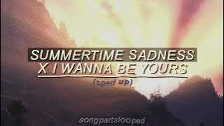 i wanna be yours x summertime sadness - (“think I’ll miss you forever” part looped   sped up)