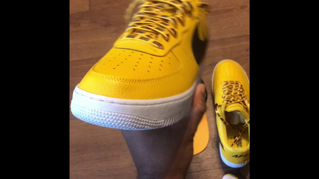 nike Air Force 1 07 Lv8 NBA Amarillo Review and on feet review - YouTube