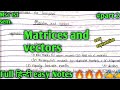 #matrices( Matrix) #part -2#msc zoology 1st semester #full हिन्दी easy notes 🔥🔥🔥📝✍️✍️🔥🔥🔥
