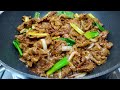 Tender and juicy beef and onion stir fry super easy and flavorful