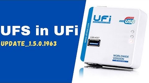 UFS Support On UFi Box | UFS ToolBox Download & Install