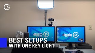 Best Setups with 1 Elgato Key Light!