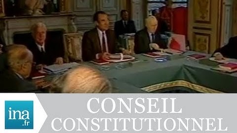 Le Conseil constitutionnel valide le scrutin majoritaire - Archive vidéo INA