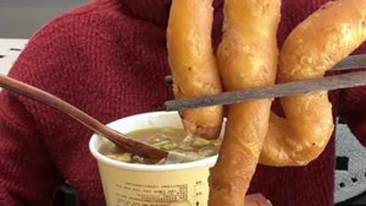 自制油馍头 好好吃 