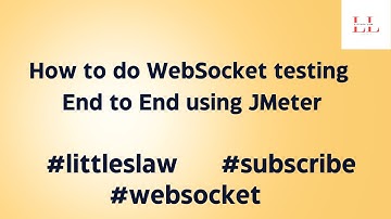 How to do Websocket protocol testing | End to End | JMeter #jmeter #websocket #websockettesting