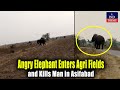 Angry Elephant Enters Agri Fields and Kills Man in Asifabad | IND Today