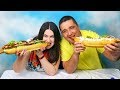 CHALLENGE BIG HOT DOG Огромный Хот Дог Люда и Андрей