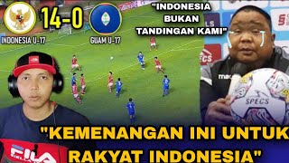 "KEMENANGAN INI UNTUK RAKYAT INDONESIA" Highlights & Gol | GUAM U17 (0-14) INDONESIA U17