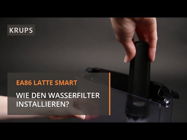 Wasserfilter im Latte Smart Kaffeevollautomat installieren