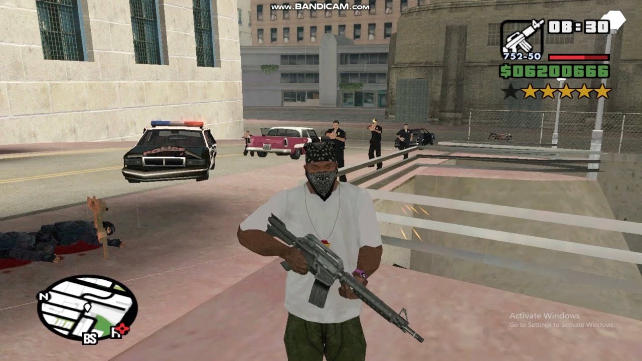 GTA San Andreas | Surviving a 6-Star Police Chase! 🔥