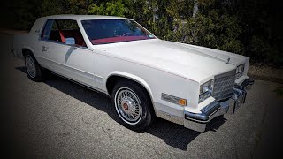 Beautiful All Original 1985 Cadillac Eldorado Coupe For Sale~33k Miles~Stunning White on Red!