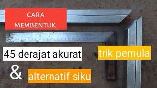 how to cut 45 degree hollow iron galvanized iron
