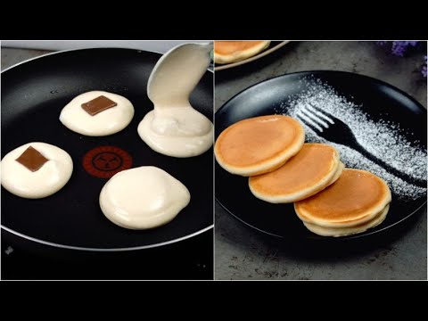 Video: Pancake Al Cioccolato Con Ripieno Delicato