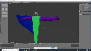 Blender Tutorial working with nurbs curves and freehand line drawn extrusion modeling.