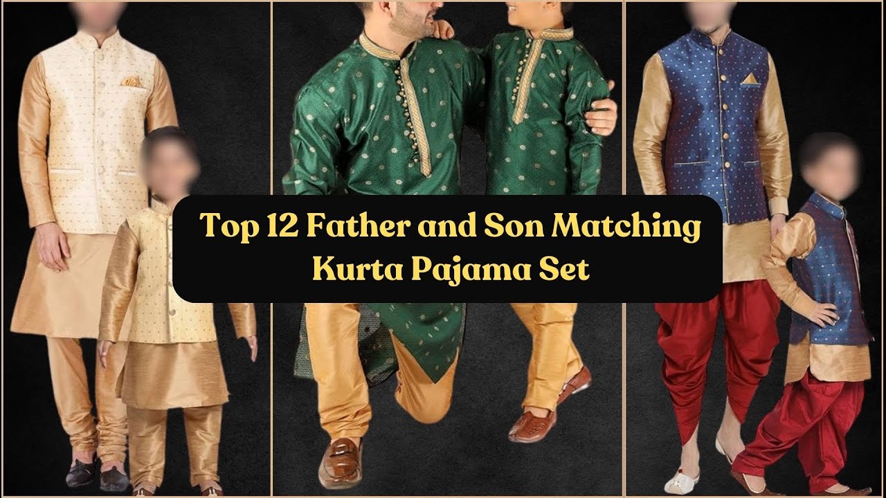 Top 12 Matching Father and Son Kurta Pajama Designs 2024 on Amazon 