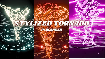 Stylized Tornado in Blender | VFX geometry nodes tutorial
