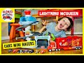 Lightning McQueen Cars 3 Mini Racers Track set and Mini Mack Truck for kids