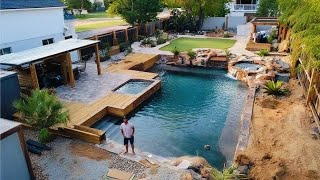 Man Builds DREAM BACKYARD With an Amazing POOL From Nothing | Start to Finish
