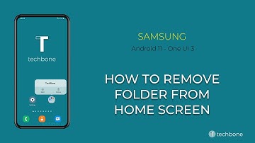 How to Remove folder from the Home screen - Samsung [Android 11 - One UI 3]