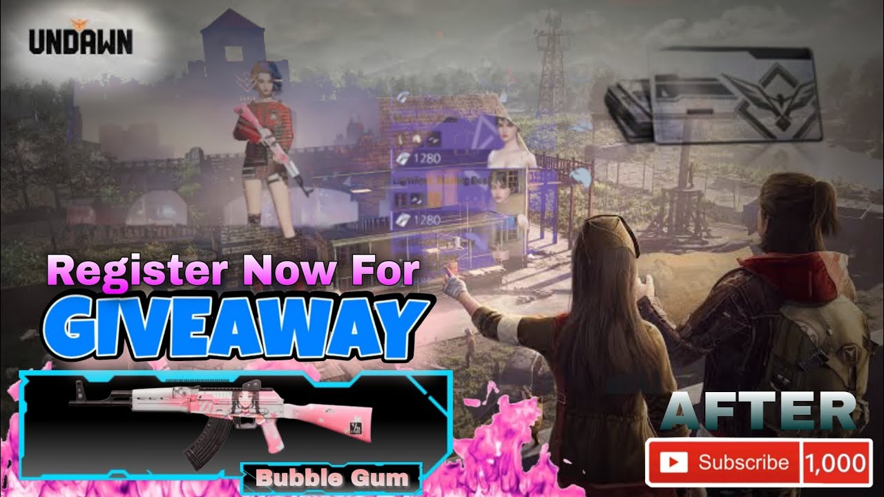 Undawn Codes Undawn Bubble Gum Finished Giveaway, Join Now - Undawn Redeem Code # ...