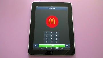 McDonalds “I’m lovin’ it” theme song on iPad 1 keypad