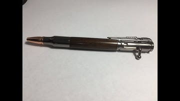 30 Cal. Bolt Action Pen -5 Min turn & assemble Ironwood