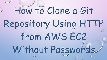 How to Clone a Git Repository Using HTTP from AWS EC2 Without Passwords