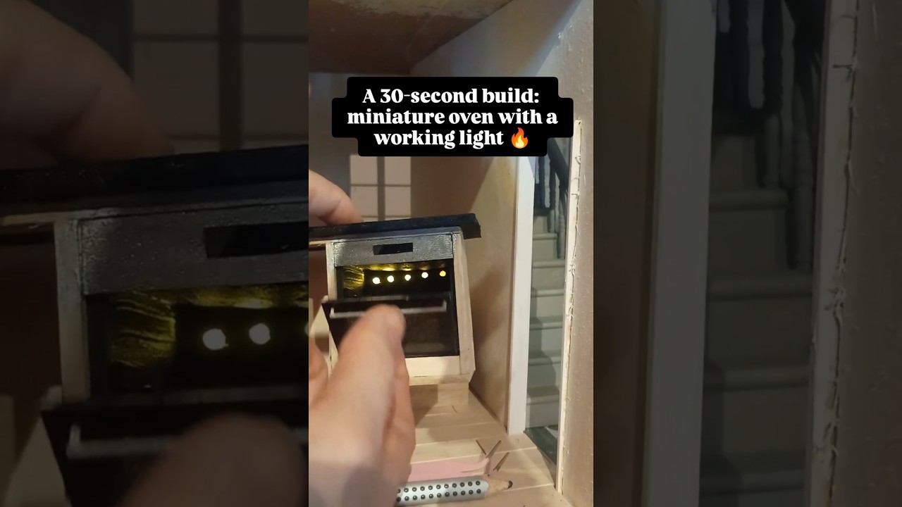 oven build miniature kitchen dollhouse