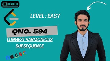 Longest Harmonious Subsequence | 594 | LeetCode | Problem Solving | Edrealm 💡| Python Solution |