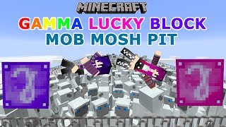 Minecraft: Lucky Block Mob Mosh Pit / Gamma Lucky Block / vs the Yeti