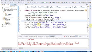 Hidden Fields in servlets