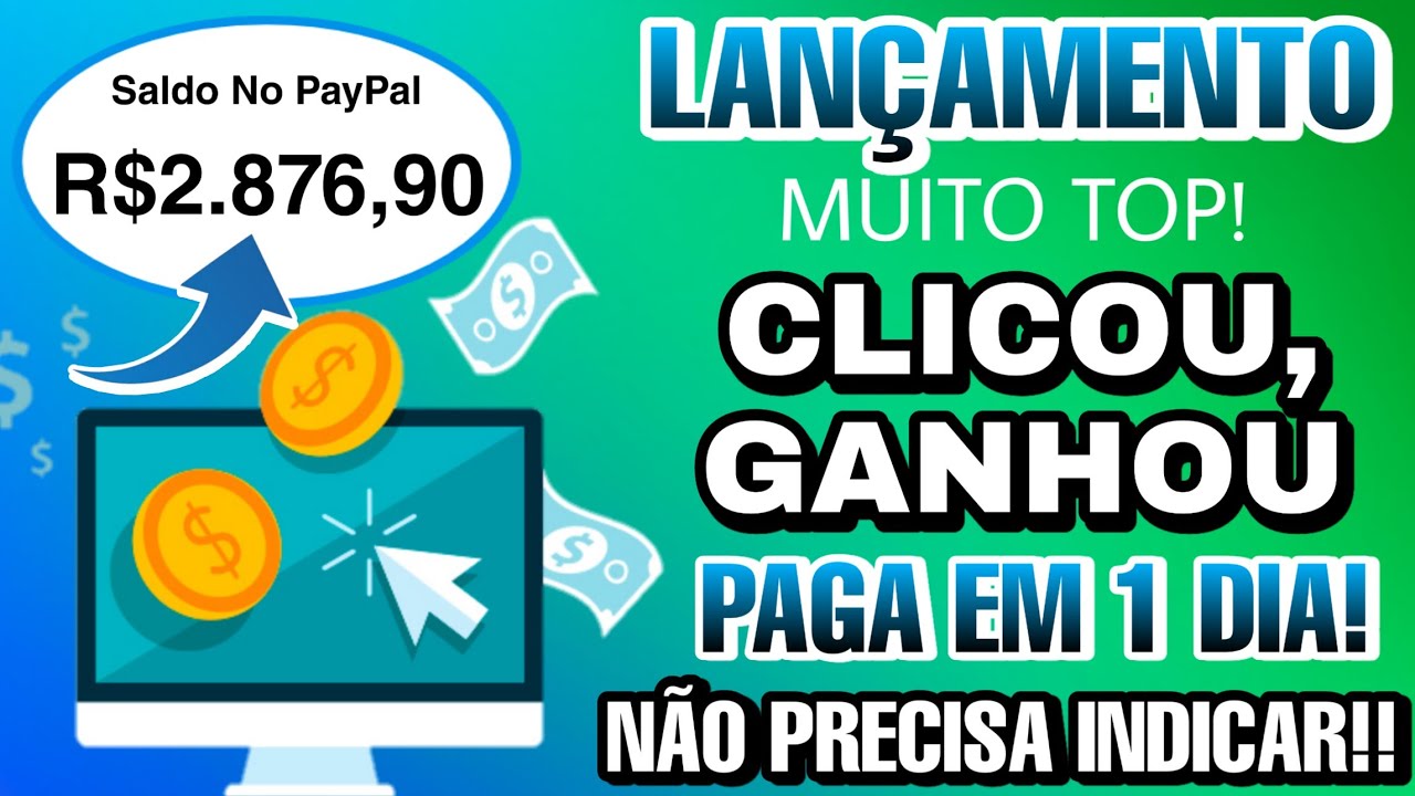 LANÇAMENTO! CLICOU GANHOU – CLIQUE NO BAÚ E GANHE DINHEIRO | PAGA EM 1 DIA E NAO PRECISA INDICAR ✔️