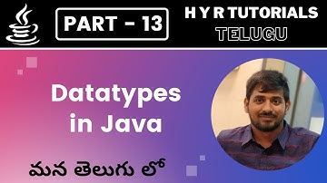 P13 - Data types in Java | Core Java |