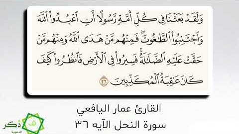 القارئ / عمَّار اليافعي ||قَنَاة فَــذَكِّرْ الدّعَوِيَّةَ