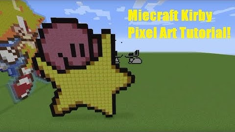 Minecraft Kirby Pixel Art Tutorial!