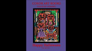 Happy Halloween - Color by Number Book : Ajay Quinnell ; Flipthrough