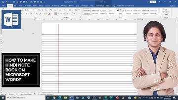 How to make Hindi note book on Microsoft word?