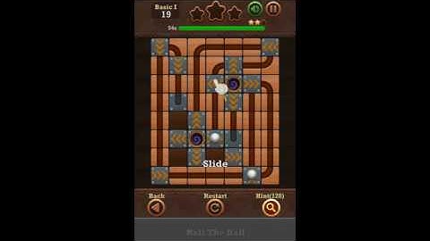 Roll The Ball Slide Puzzle 2 - Time Basic I Level 19 Walkthrough