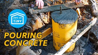 POURING CONCRETE & BUILDING GIRDERS // Not So Tiny House Build Part 3