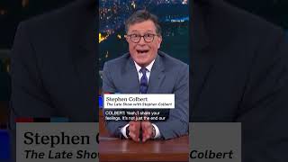 Late night host Stephen Colbert announced that CBS is ending his show